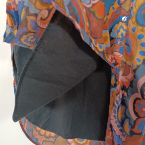 Finley Maxi Shirt Dress Large Belted Roll Tab Sleeve Classic Feminine Tailored - Picture 8 of 10